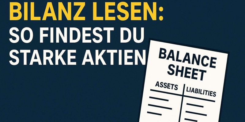 Bilanz lesen für die Aktienanalyse